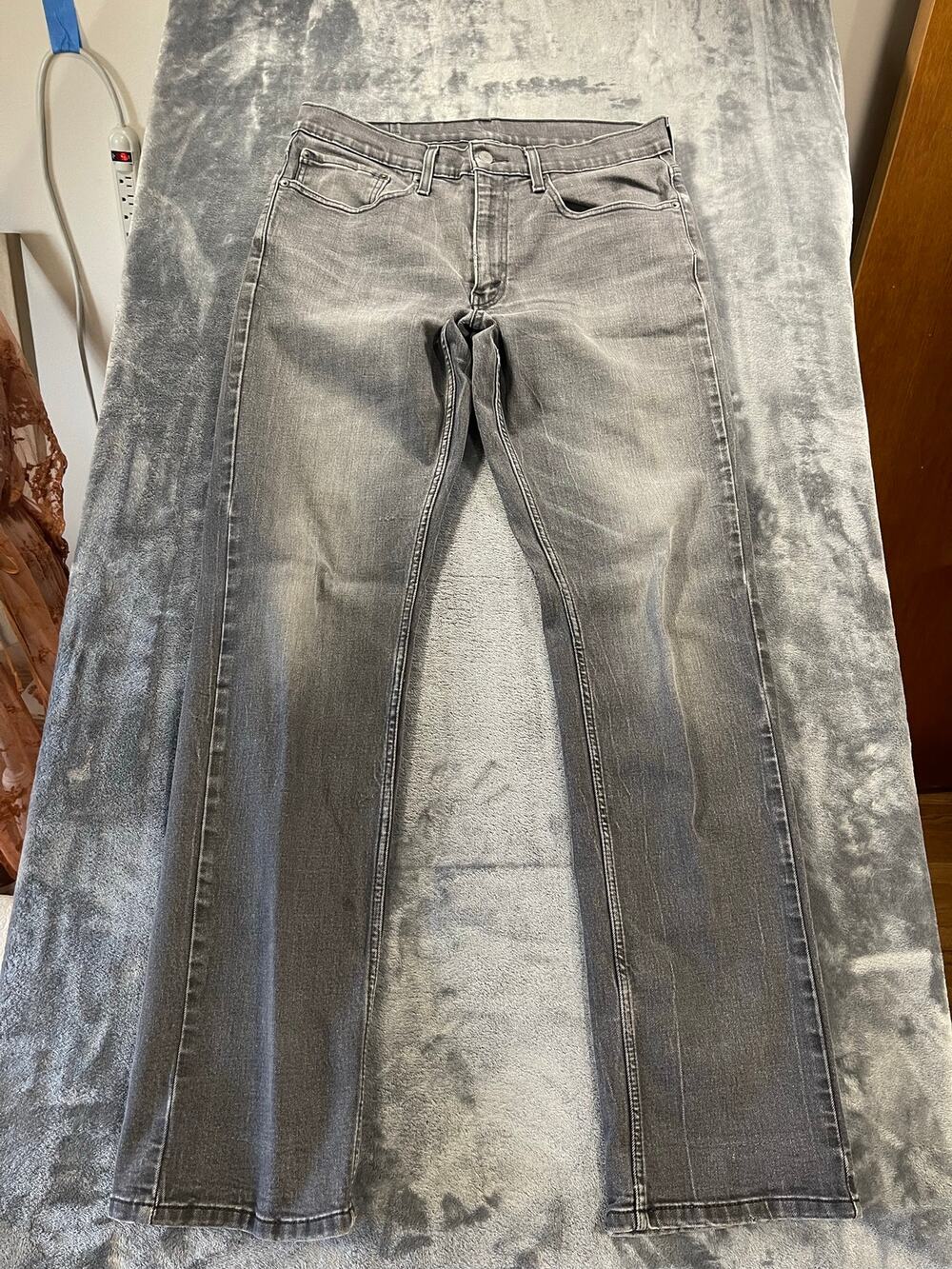 Levis 559 Relaxed Straight Fit Black Jeans Mens W34 L36 Workwear Denim